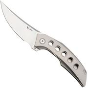 Reate Velocity Satin Elmax, Bead Blasted Titanium, zakmes, Tashi Bharucha design