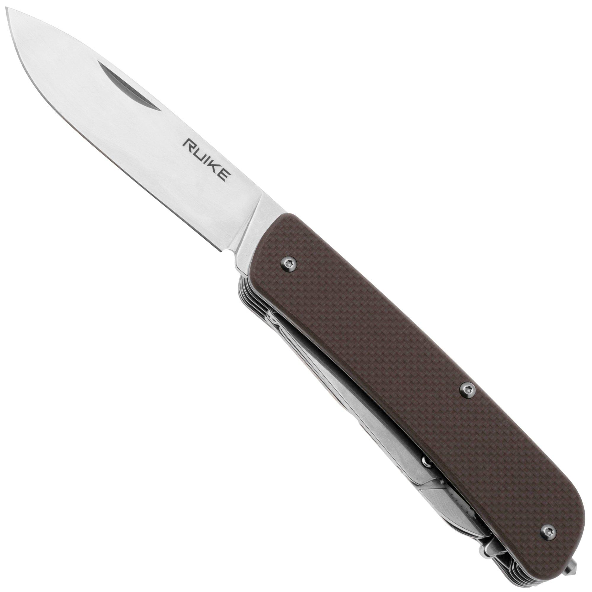 Nóż składany Ruike L41-B 12C27, Brown G10