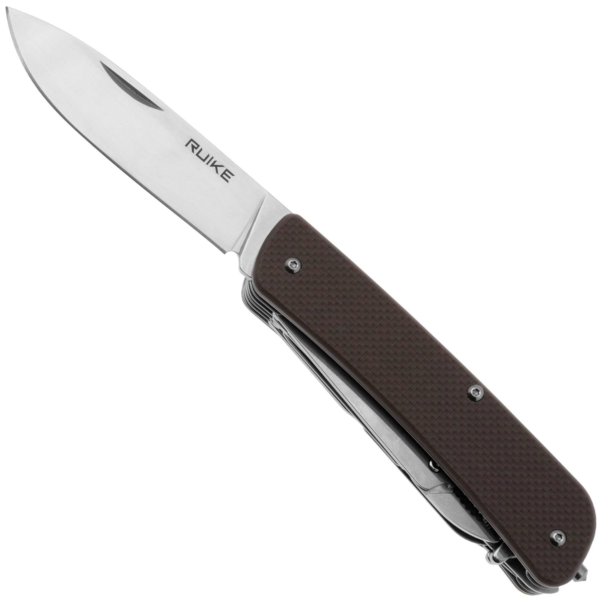 Nóż składany Ruike L51-B 12C27, Brown G10