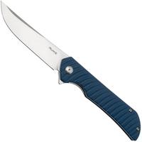 Image pour Ruike P122-ME Satin 14C28N, Blue Micarta, couteau de poche