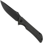 Ruike P123-MB PVD 14C28N, Black Micarta, couteau de poche