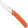 Afbeelding voor Ruike P801-J Stonewashed 14C28N, Orange Aluminum, zakmes