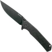 Ruike P801-SB Black pocket knife, Black Oxide finish