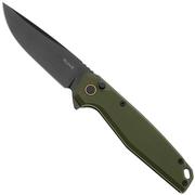 Nóż składany Ruike P873-G Black 14C28N, Green G10