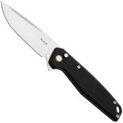 Ruike P873-MB Satin 14C28N, Black Micarta, zakmes