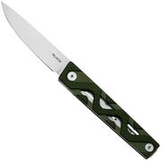 Nóż składany Ruike P878-AG 14C28N, Green Aluminium