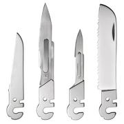 Afbeelding voor Roxon Flex FT02 Small Serrated Blade, Scalpel #3, Scalpel #4, Large Serrated Blade, 4 vervangbare tools voor Flex-systeem