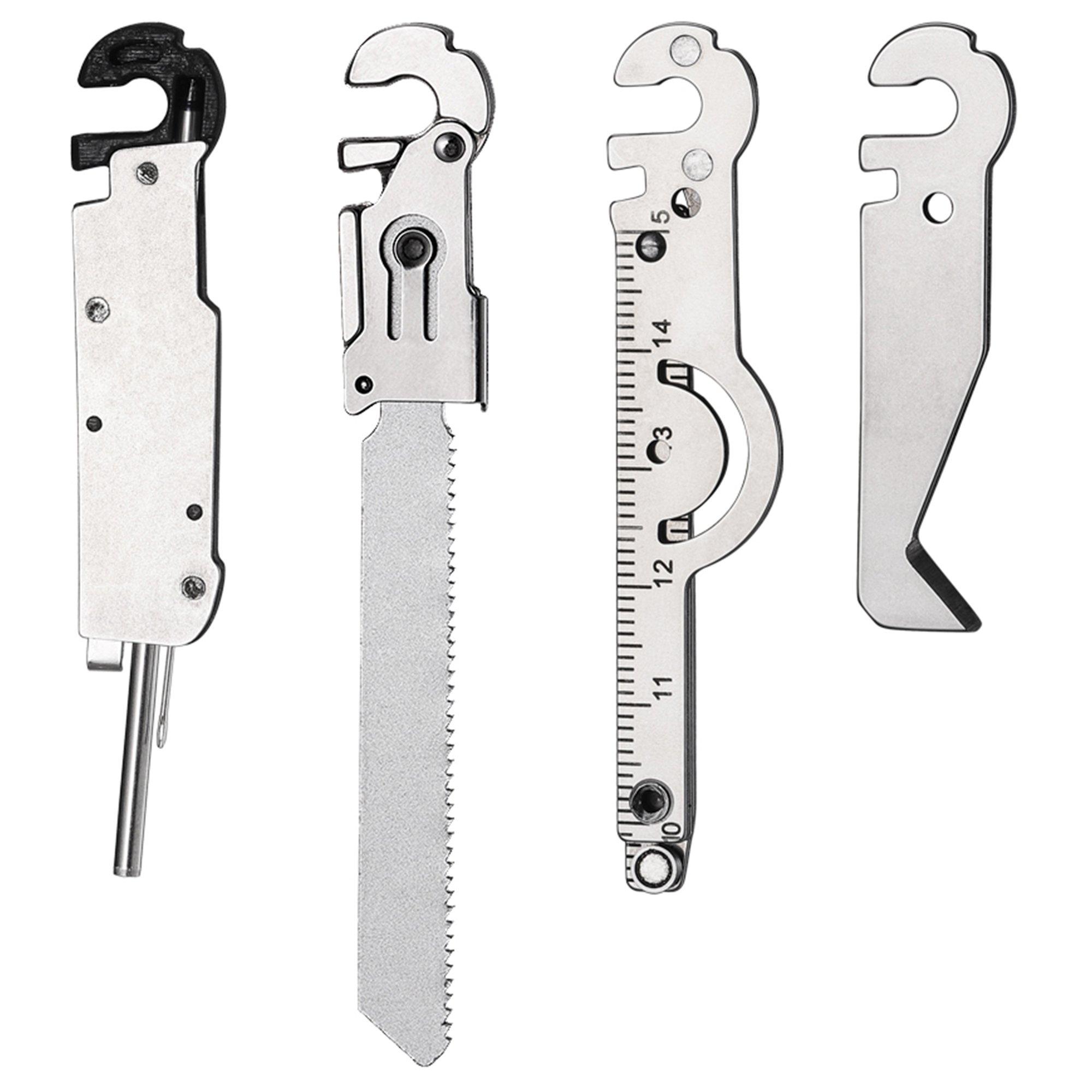Roxon Flex FT07 Box Cutter, Ruler, Magnetic Grabber, Pen, Tweezers, Needle, T Shank Adapter, 4 austauschbare Werkzeuge für das Flex-System