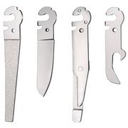 Afbeelding voor Roxon Flex FT12 Short Diamond File, Short Sheepsfoot Blade, Short Scissors, Bottle & Can Opener, 4 vervangbare tools voor Flex-systeem