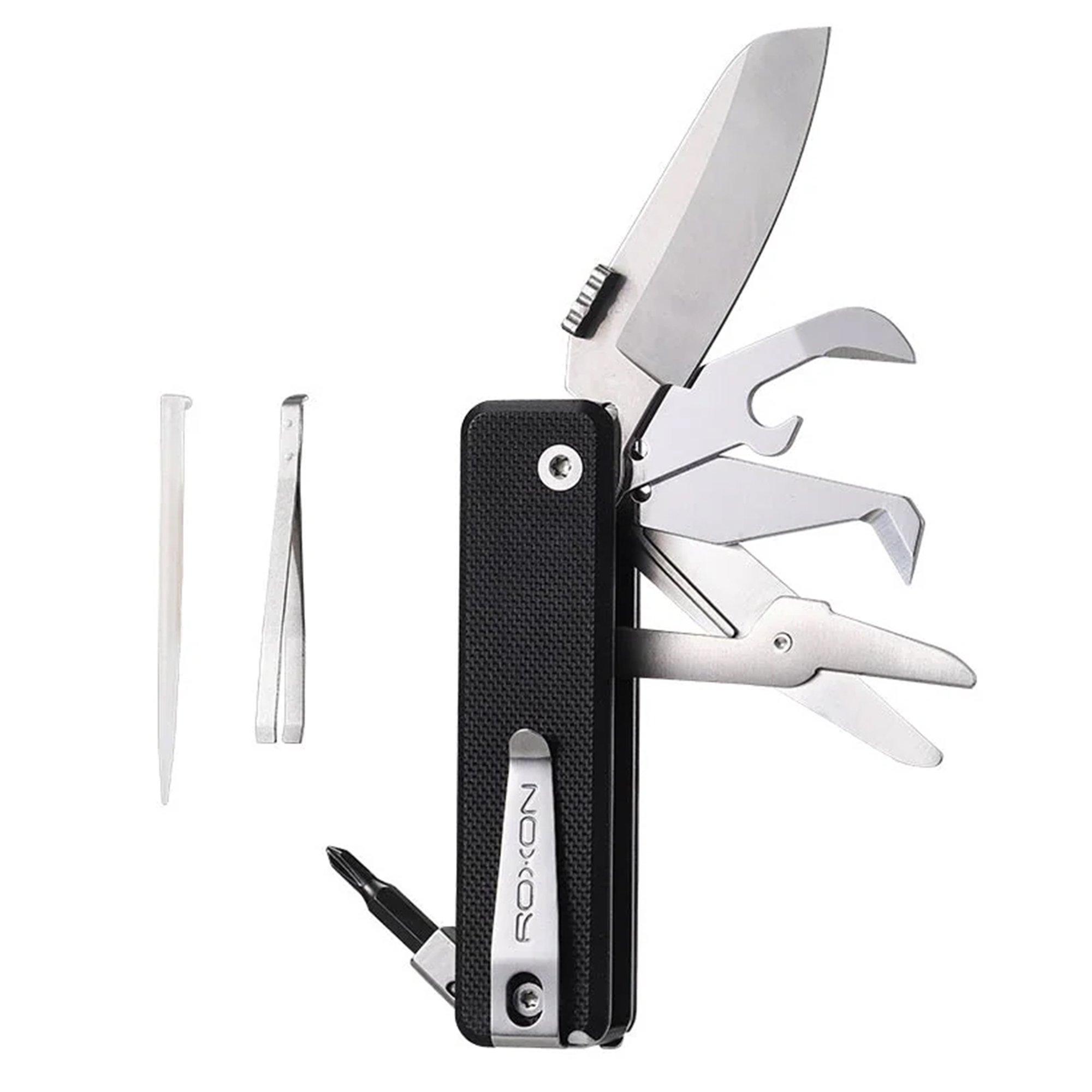 Roxon Flex Mini Companion S504G Black G10, modulares Multitool