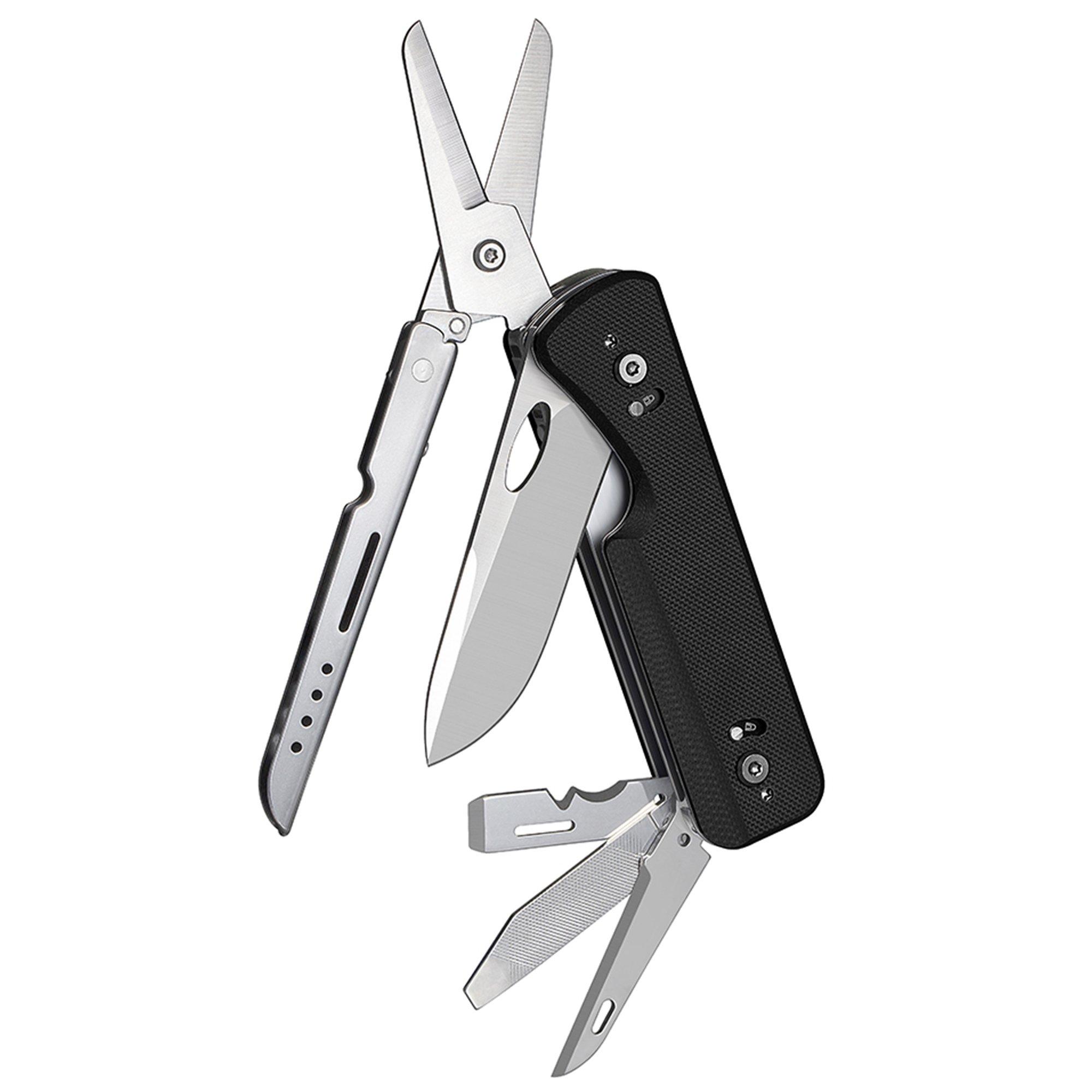 Roxon Flex & Phantom Shears S505G-BK Black G10, modulaire multitool