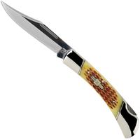 Image pour Rough Ryder Folding Hunter Amber Bone RR066 couteau de poche lockback