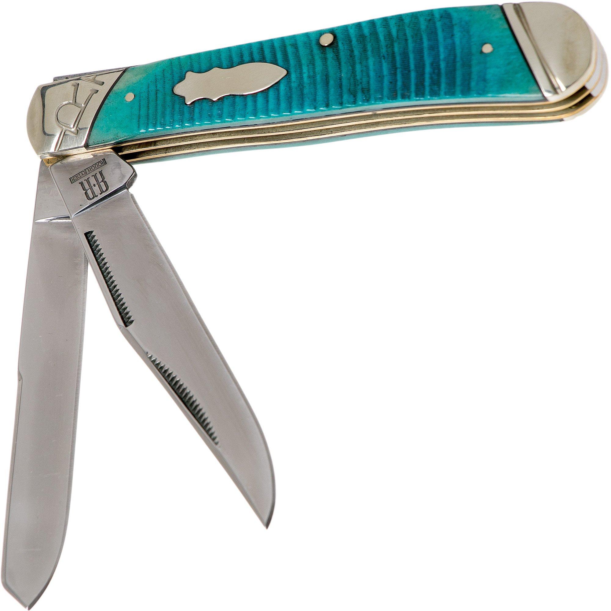 Rough Ryder Black & Blue Trapper RR2115 coltello da tasca