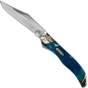 Rough Ryder Black & Blue Folding Hunter RR2117 pocket knife