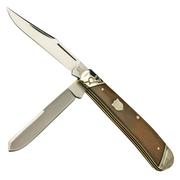 Rough Ryder Brown Burlap Trapper RR2330, navaja