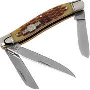  Rough Ryder Stockman Amber Bone RR438 coltello da tasca slipjoint