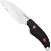 Bild für Rough Ryder Code Red Black Bear RR2397, Satin Stainless Steel, Black Red G10, Fahrtenmesser