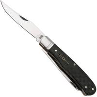 Image pour Rough Ryder Black Reserve Trapper RR2560 Satin 440A, Textured Pakkawood, couteau de poche