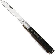 Rough Ryder Black Reserve Doctors Knife RR2562, Satin 440A, Textured Pakkawood, zakmes