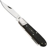 Rough Ryder Black Reserve One Arm Razor RR2568, Satin 440A, Textured Pakkawood, zakmes