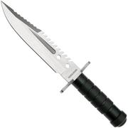 Rough Ryder Survival Knife RR2585, Satin D2, Green Aluminium, survivalmes