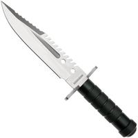 Afbeelding voor Rough Ryder Survival Knife RR2585, Satin D2, Green Aluminium, survivalmes