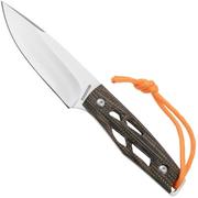 Rough Ryder RR2601 Satin 440, Brown Micarta, vaststaand mes