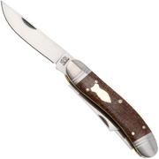 Rough Ryder Reserve Roundup RRR026, D2, Brown Micarta, slipjoint zakmes