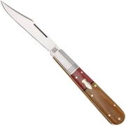 Rough Ryder Reserve Longfellow Barlow RRR046, D2, Chili Pepper & Brown Micarta, slipjoint zakmes