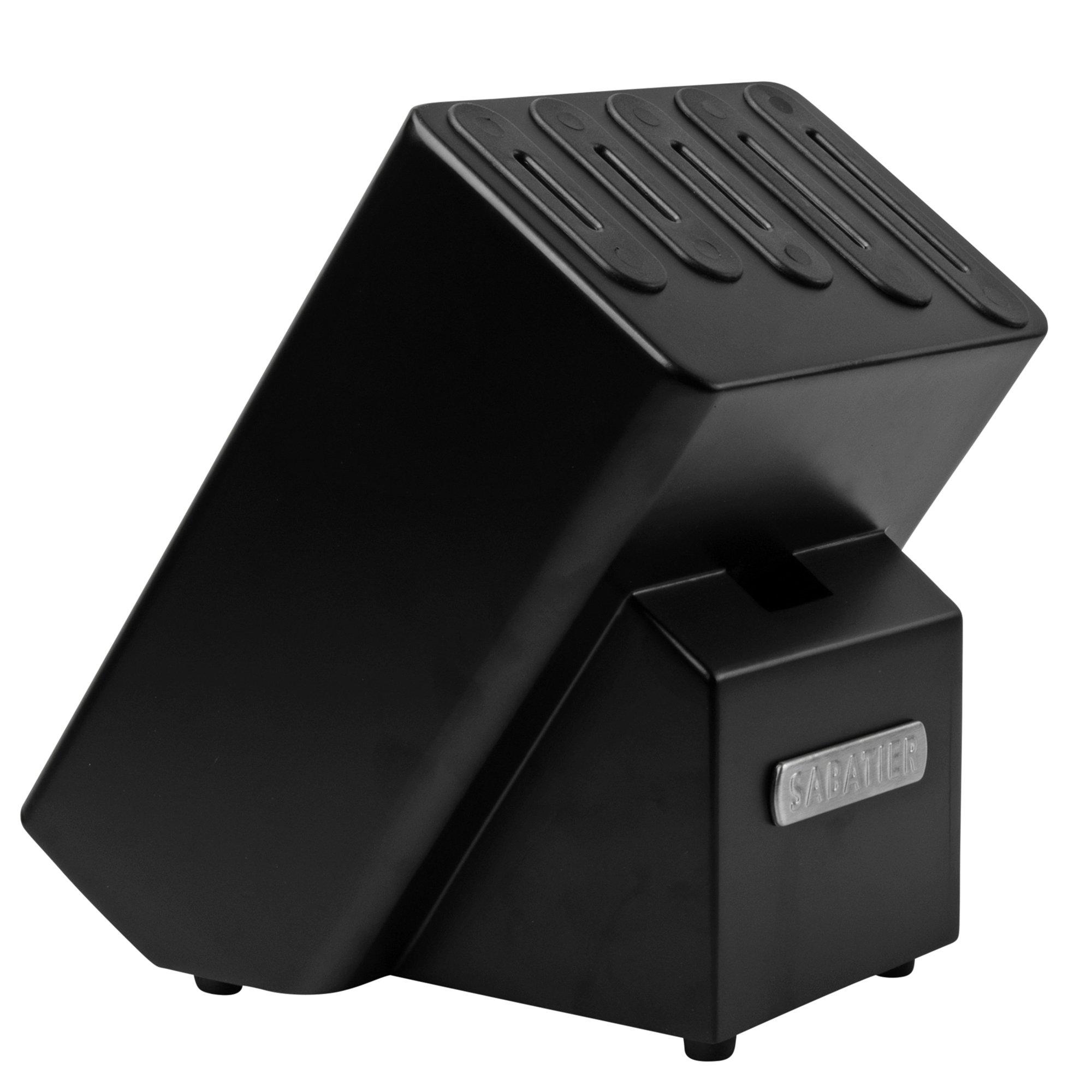 Lion Sabatier Moscou 668280 knife block with ceramic knife sharpeners, black