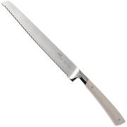 Lion Sabatier Edonist Perle cuchillo de pan 20 cm, blanco, 807181