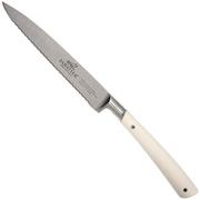 Lion Sabatier Edonist Perle serrated utility knife 12 cm, white, 807381