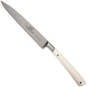 Lion Sabatier Edonist Perle Universalmesser mit Wellenschliff 12 cm, weiß, 807381