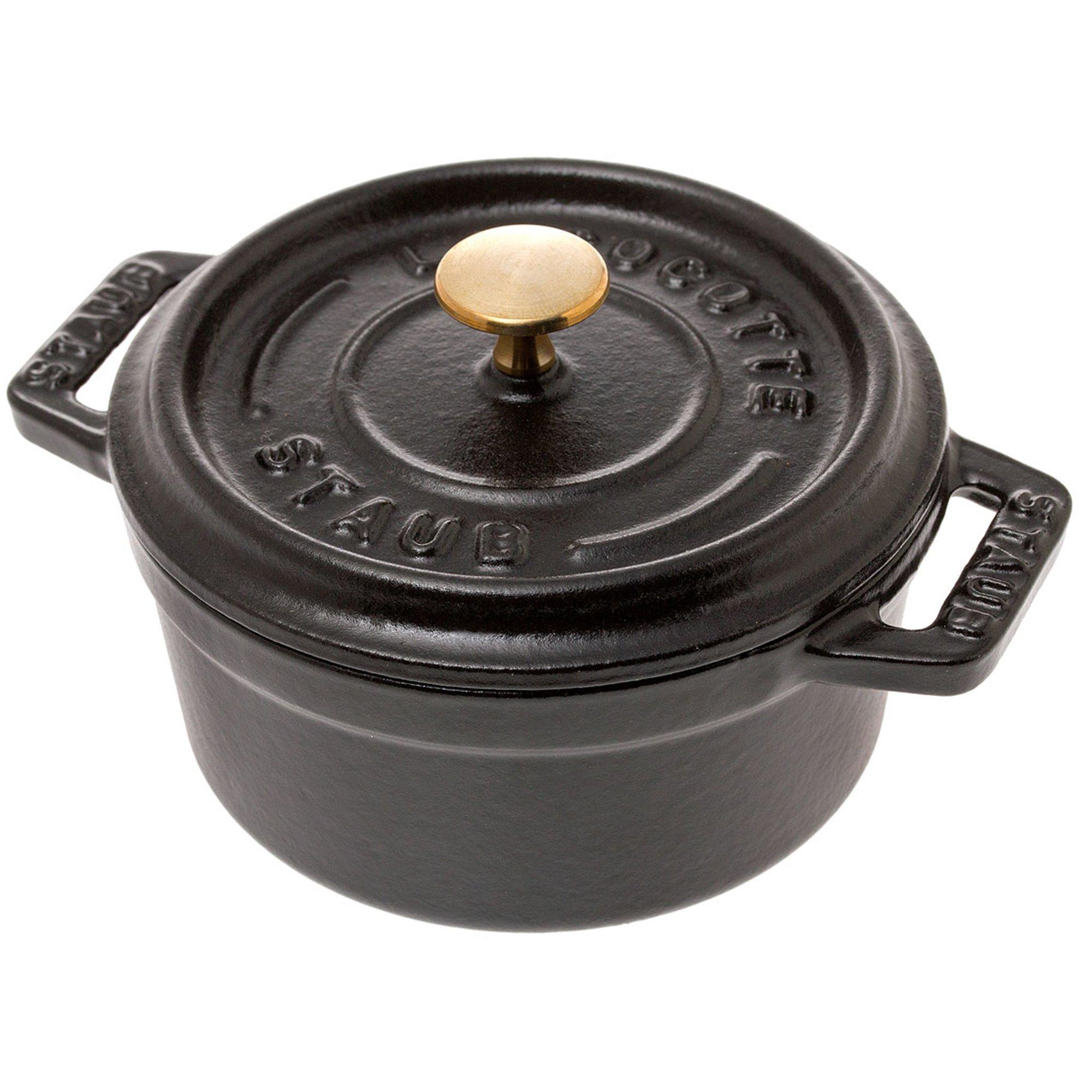 Mini cocotte Staub 10 cm, 0,25 l noir