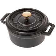 Staub mini braadpan - cocotte 10cm, 0,25L, zwart