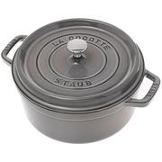 Staub casserole-cocotte 24 cm, 3,8 l grey