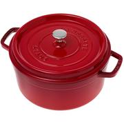 Staub braadpan - cocotte 26cm, 5,2L, rood