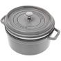Image for Staub roasting pan - cocotte 26cm, 5,2L, grey with steam tray