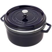 Staub roasting pan - cocotte 26cm, 5,2L, blue with steam tray
