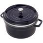 Afbeelding voor Staub braadpan - cocotte 26cm, 5,2L, blauw met stoominzet