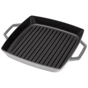 Staub grill pan/skillet 28 cm square, grey