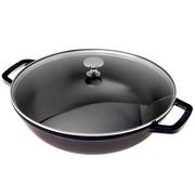 Staub wok pan, 30 cm, 4,4 L blue