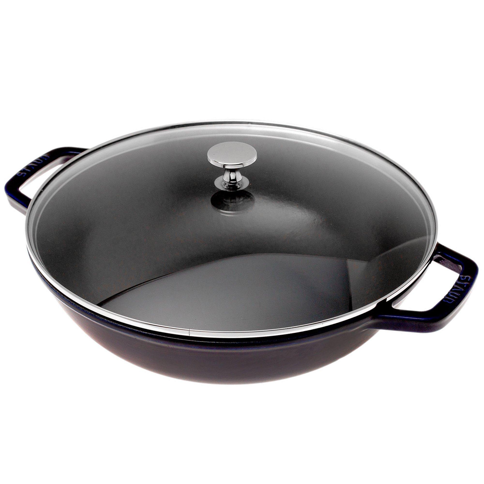 Staub wok pan, 30 cm, 4,4 L blue