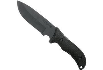 Schrade Frontier 5" Fixed Blade SCHF36, 1095 Carbon Steel, feststehendes Messer mit Schleifstein & Firesteel