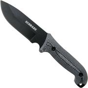 Schrade Frontier 5" Fixed Blade SCHF51M Micarta, 1095 Carbon Steel, fixed knife with sharpening stone & firesteel