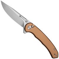 Afbeelding voor SENCUT Ingot S25102-1 Stonewashed D2, Brown Aluminum, zakmes