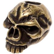 Schmuckatelli Emerson Skull Bead Roman Brass Oxidized
