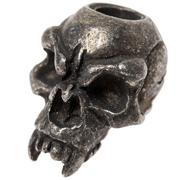 Schmuckatelli Fang Skull Bead Black Oxidized