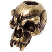 Schmuckatelli Fang Skull Bead Black Roman Brass Oxidized