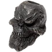 Schmuckatelli Grins Skull abalorio Black Oxidized